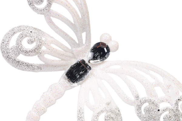 Декоративная подвеска Global Treasure Стрекоза 4 см белый EPI-P141202