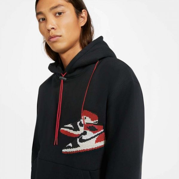 Джемпер Nike J JUMPMAN HOLIDAY PO CT3457-010 р. 2XL чорний