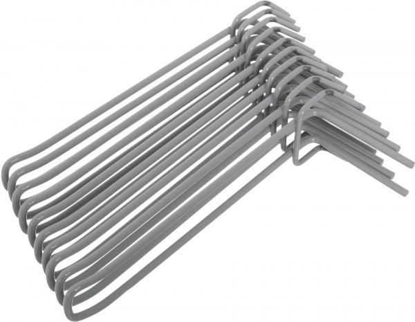 Крючок на сетку двойной КД-200/60-01 10 шт. серый