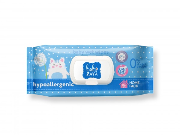 Детские влажные салфетки Гипоаллергенные 84 шт.