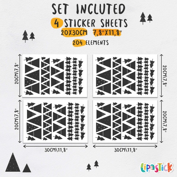 Стикеры-паттерны Lipastick Mountain 120х20 см 7010620225