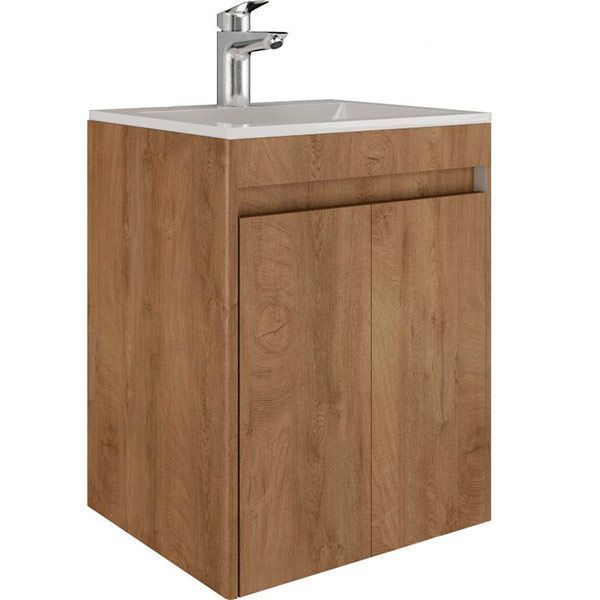 Тумба підвісна Water House Preference N1 50 МДФ розпил дерева медовий під умив.Como 50