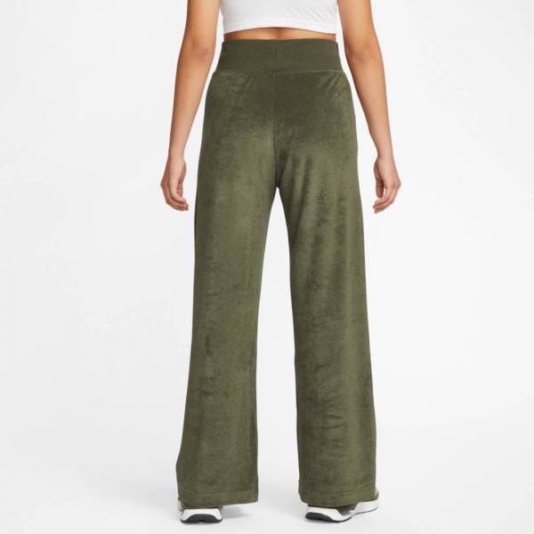 Брюки Nike W NSW TRRY HR WDE LEG PANT A2 DV7836-325 р. L хаки