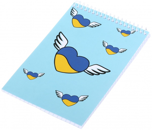 Блокнот United 24 A6 в клетку 48 листов сине-желтый Мечты сбываются