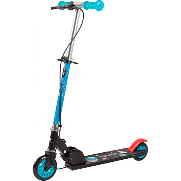 Самокат Firefly A 120 Brake черно-голубой 289656-901050