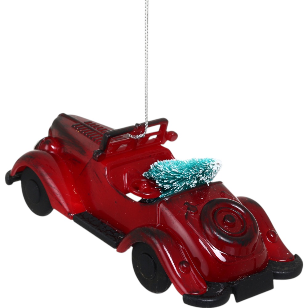 Підвіска пластикова авто модель ретро червоний F19560057
