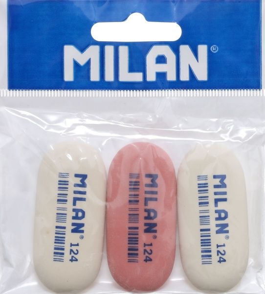 Набор гумок для олівців ml.124 3 шт.