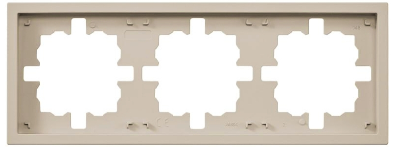 Рамка тримісна HausMark Juna горизонтальна пісочна/бежевий 7041-1800U2-148