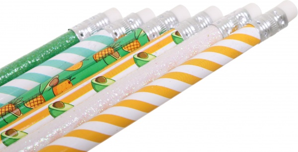 Олівець чорнографітний з гумкою Avocado