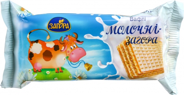 Вафли Загора Молочные 80 г 4820077272294  