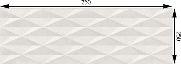 Плитка Emigres Довер Урбе бланко 25x75 