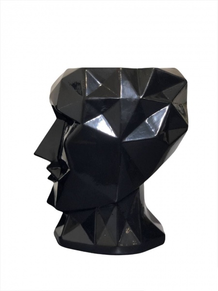 Ваза керамическая Nana ceramics Кай 28 см черный глянец 