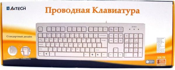 Клавиатура A4Tech (KM-720 USB (White))