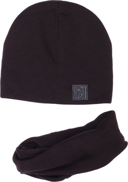 Комплект шапка + снуд унісекс Pompona р.52-54 чорний 20 Z P 95 k 