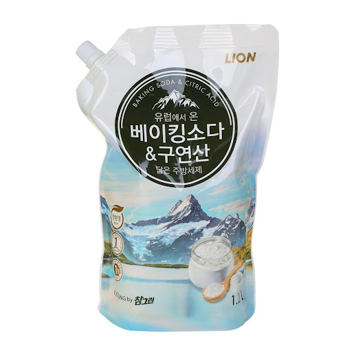 Средство для мытья посуды для ручного мытья посуды Lion Chamgreen Baking Soda Citric Acid 1,25л