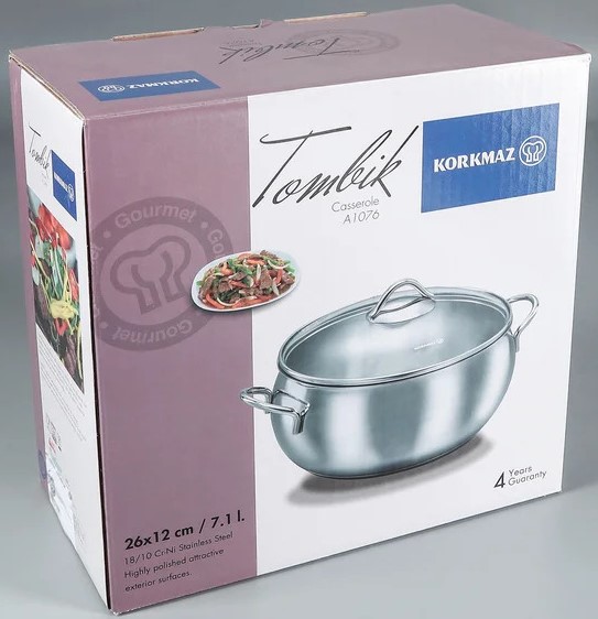 Каструля низька Tombik 3,6 л 24x8 см A1077 Korkmaz