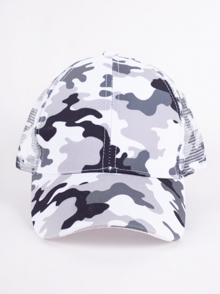 Кепка для хлопчиків YO! р.50-54 сірий CZD-0639C 