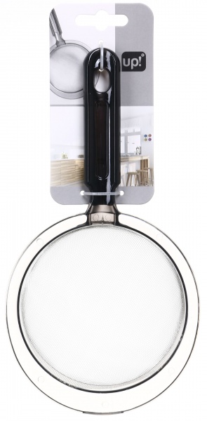 Сито с ручкой grey 13 см нержавеющая сталь пластик UP! (Underprice)