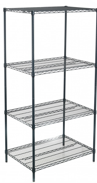 Стелаж PROзапас зелений 1800x910x610 мм метал полиця 4 шт. хром 