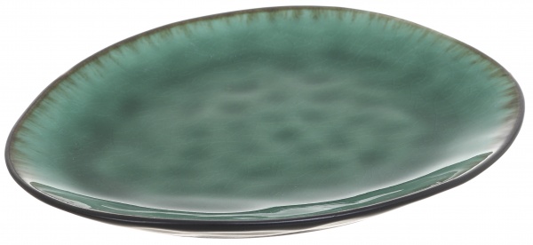 Тарілка обідня Glaze Green 20x16,5 см 2 сорт Bella Vita