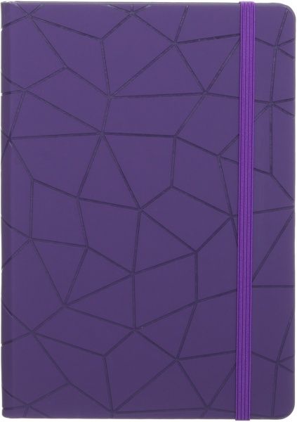 Блокнот Геометрія А5 96 арк. в клітинку фіолетовий JONSER