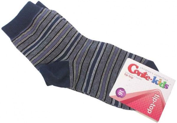 Шкарпетки дитячі Conte-Kids TIP-TOP 195 р.16 темний джинс 