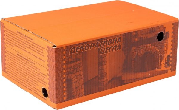 Плитка бетонная прямая Саватекс Декор Кирпич античный красный 0,5 кв.м 