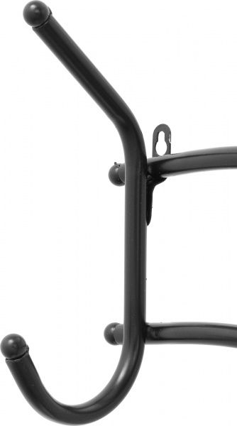 Вешалка для одежды на 4 крючка черная