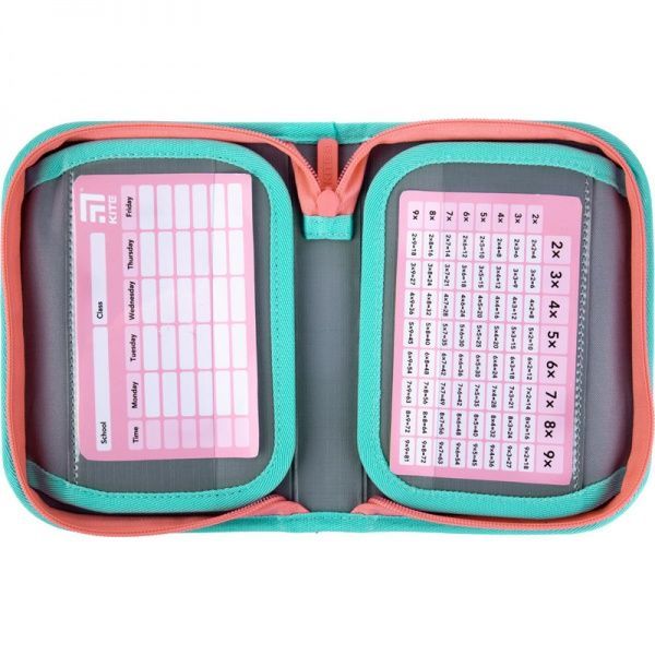 Пенал школьный без наполнения 622 Super star 47296 KITE бирюзовый