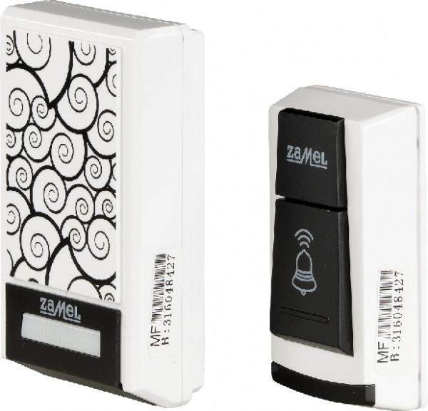 Дзвінок бездротовий Zamel Tango білий ST-910