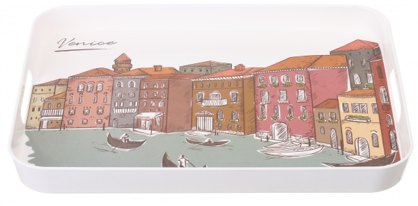 Поднос прямоугольный с ручками Venice Hygge 30,6x39,5x4 см Albayrak