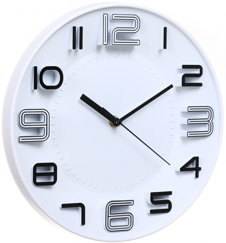 Часы настенные Pastel Collection 28x28x3,9 см белый Sensio