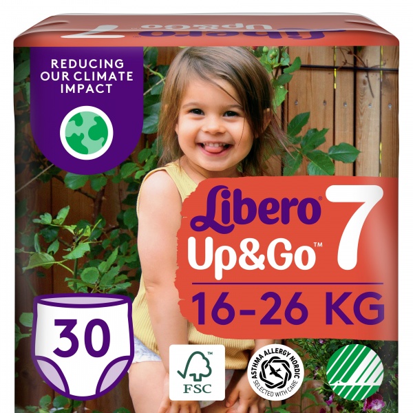 Подгузники-трусики Libero Up&Go 7 16-26 кг 30 шт.