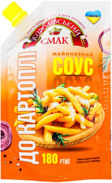 Соус майонезный Королівський смак 30% К картофелю д/п 180 г