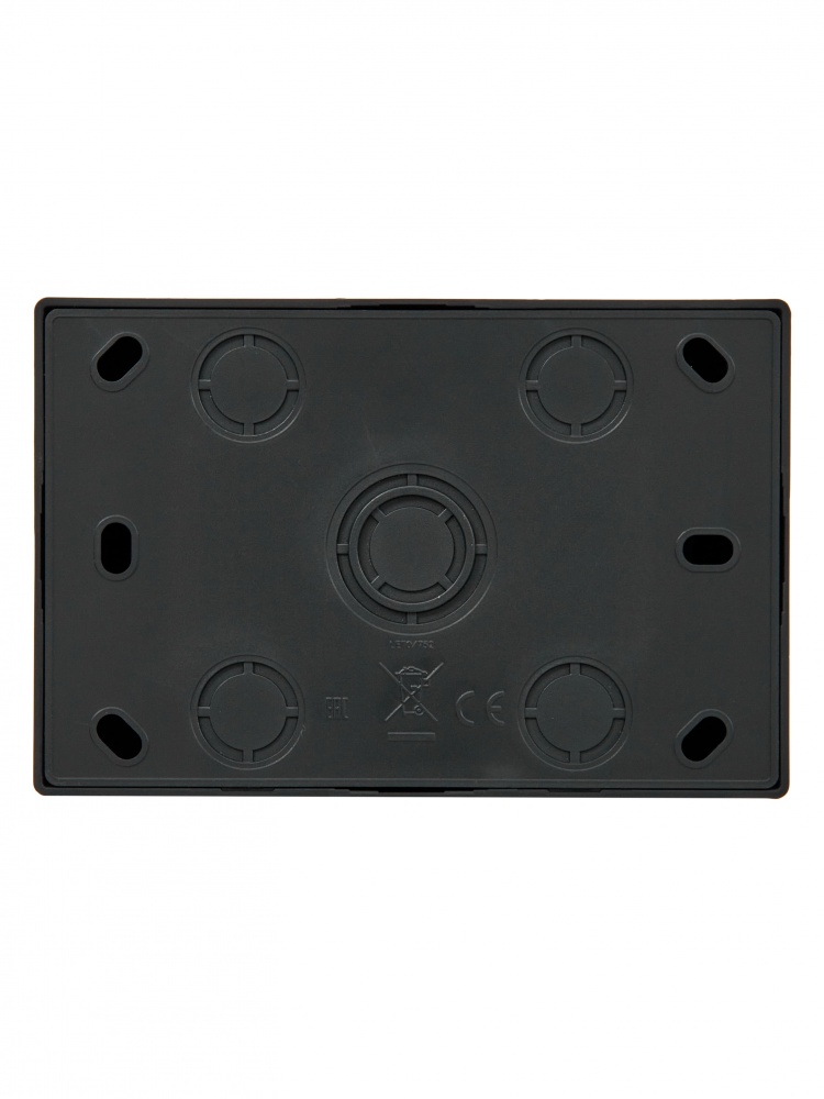 Розетка подвійна побутова без заземлення Lezard LETO IP20 антрацит 752-4200-128B