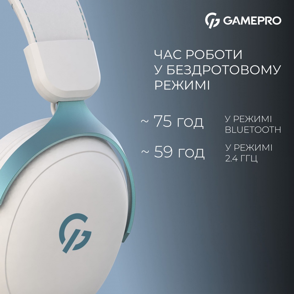 Гарнітура GamePro Asgard Freya Pro 4-Mode white (HSW201WB)