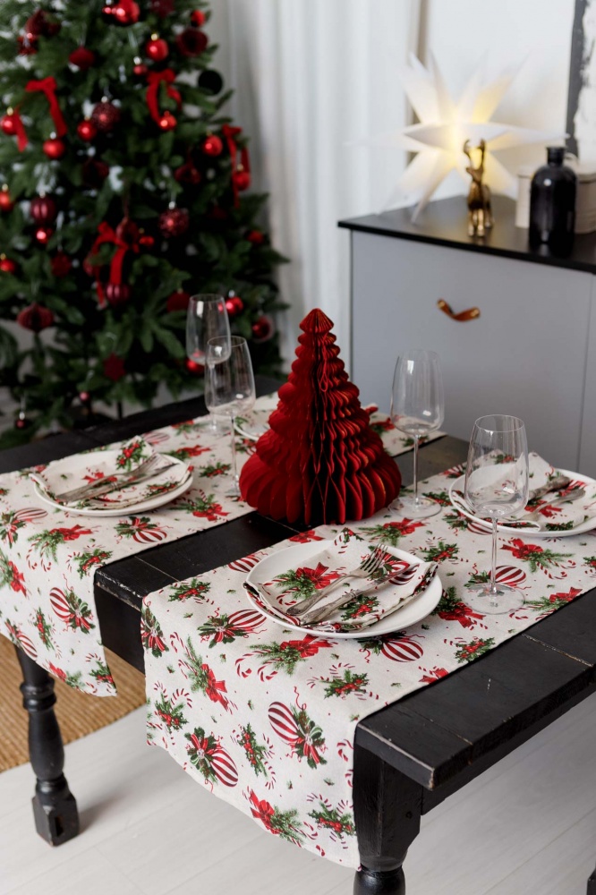 Раннер STRIPE BALLS 40x136 см Прованс