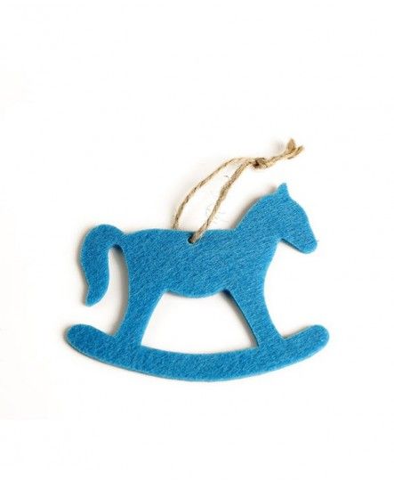 Декорация новогодняя Конек из фетра 