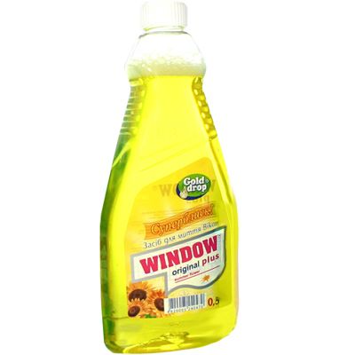 Средство для мытья стекол Window plus Желтый 500 мл 50715018