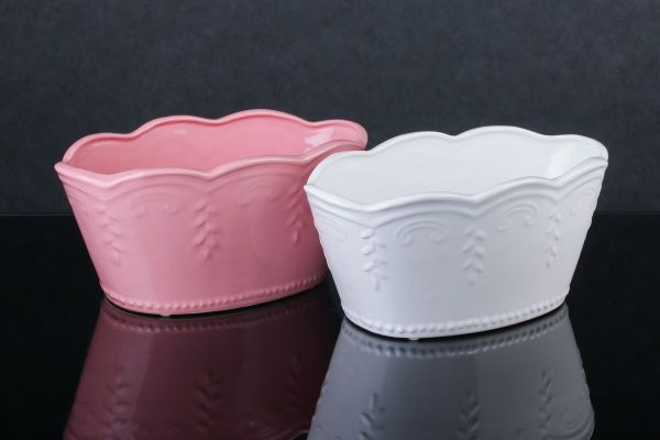 Ваза для фруктів Прованс 12х15х26,5 см рожева Eterna