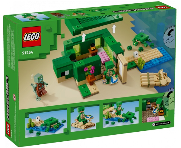 Конструктор LEGO Minecraft Пляжний будинок у формі черепахи 21254