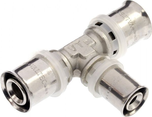 Трійник комбінований Valtec прес d20x16x20