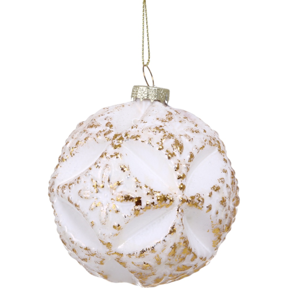 Куля скляна дзиґа забілена d 80 мм в асортименті EE21007