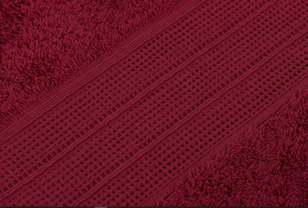 Рушник махровий Classic 70x140 см марсала Saffran 