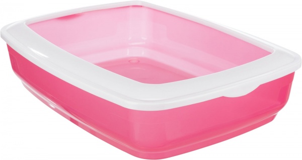 Туалет Trixie для кошек Brisko с бортами пластиковый в ассортименте 38 x 11 x 50 см 40394