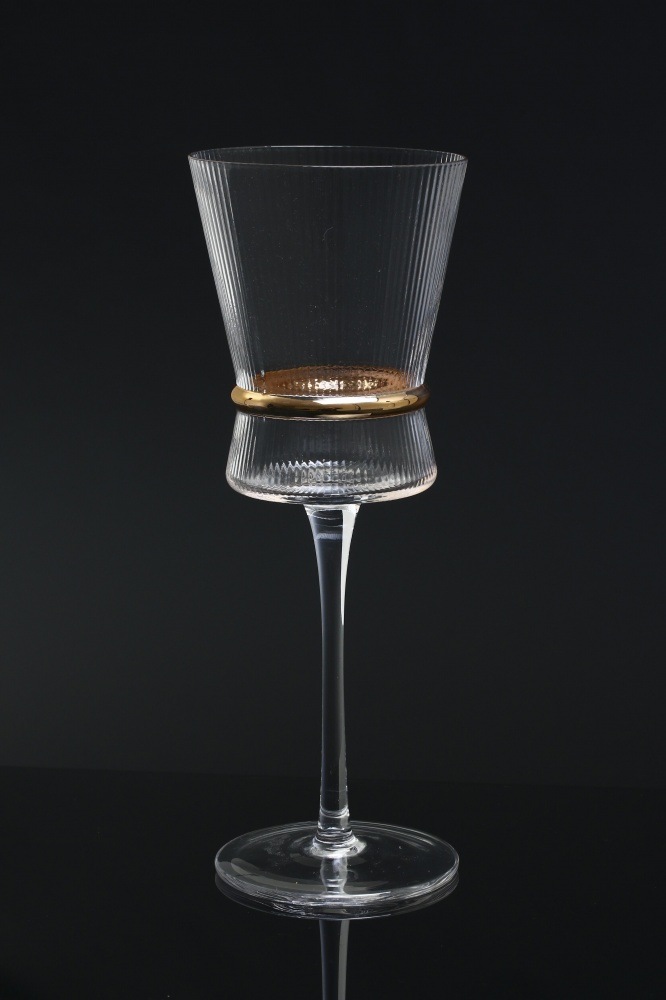 Бокал для вина Fiora Golden Ring стекло 320 мл 1 шт.