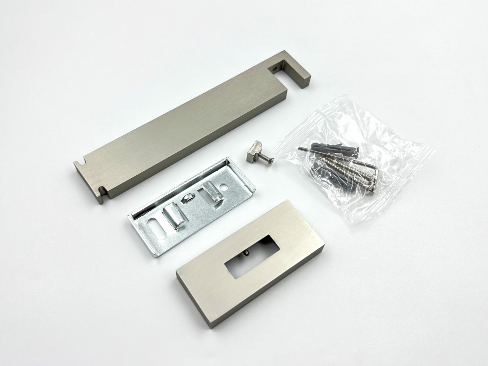 Тримач для карниза Quadrum Square line одинарний 15 см сталь матова 1 шт.