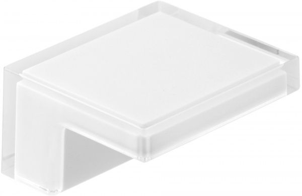 Меблева ручка 24 мм білий Poliplast 0603TRAS/Wh