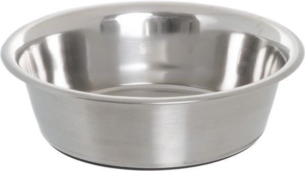 Миска TRIXIE стальная на резиновой основе D14 см 500 мл