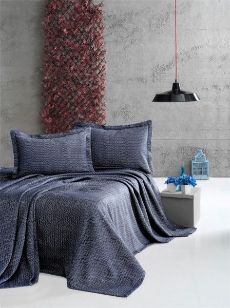 Покрывало Venus 200x230 см темно-синий 